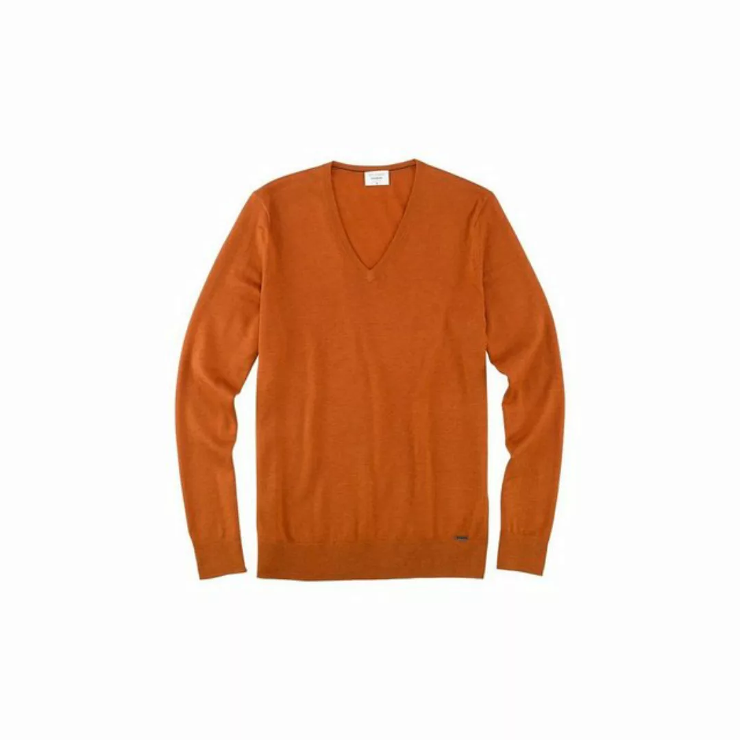 OLYMP V-Ausschnitt-Pullover gelb (1-tlg) günstig online kaufen