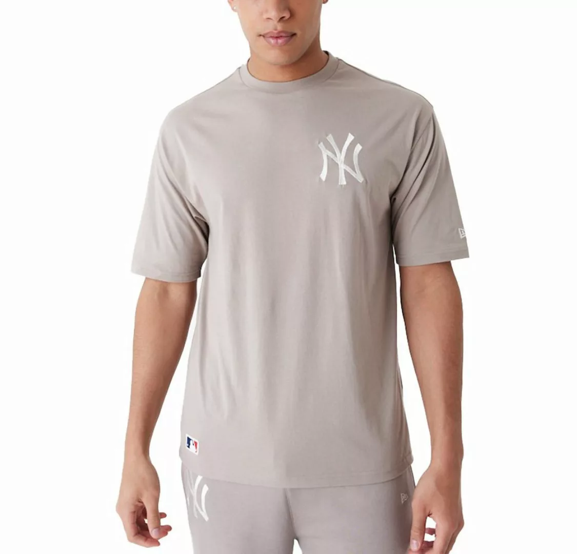 New Era Print-Shirt Oversize New York Yankees ash brown günstig online kaufen