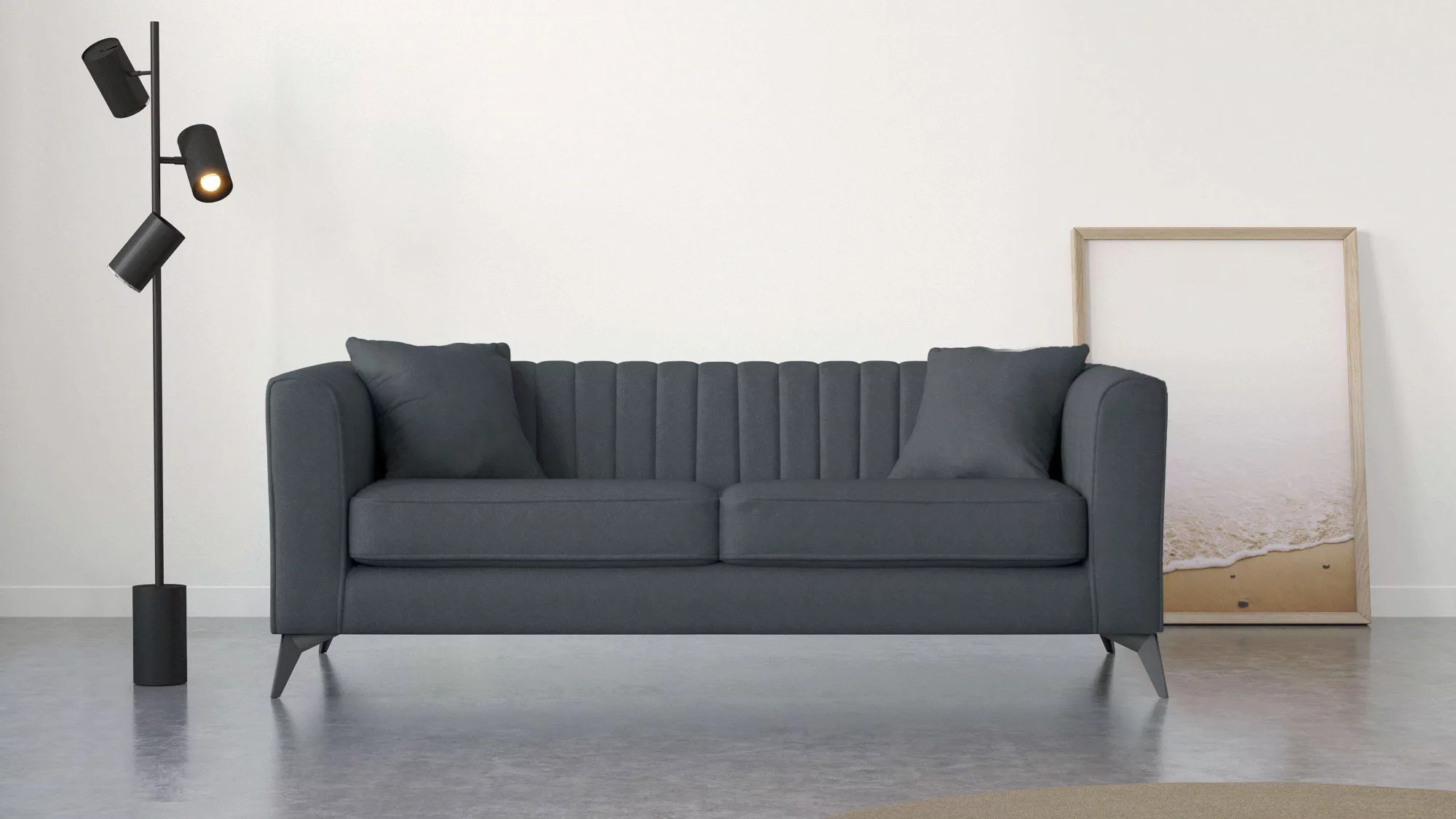 Places of Style 3-Sitzer "MATTHEW elegantes Designsofa, Maße B/T/H: 201/86/ günstig online kaufen