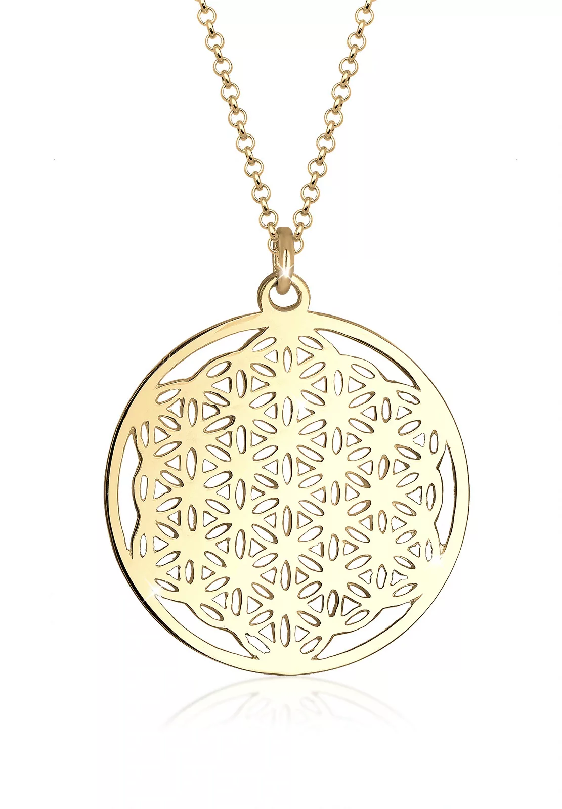 Elli Kette mit Anhänger "Ornament Lebensblume Symbol 925 Sterling Silber" günstig online kaufen