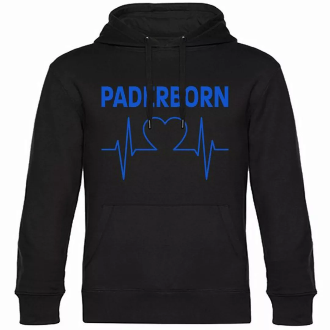 multifanshop Kapuzensweatshirt Paderborn - Herzschlag - Hoodie günstig online kaufen