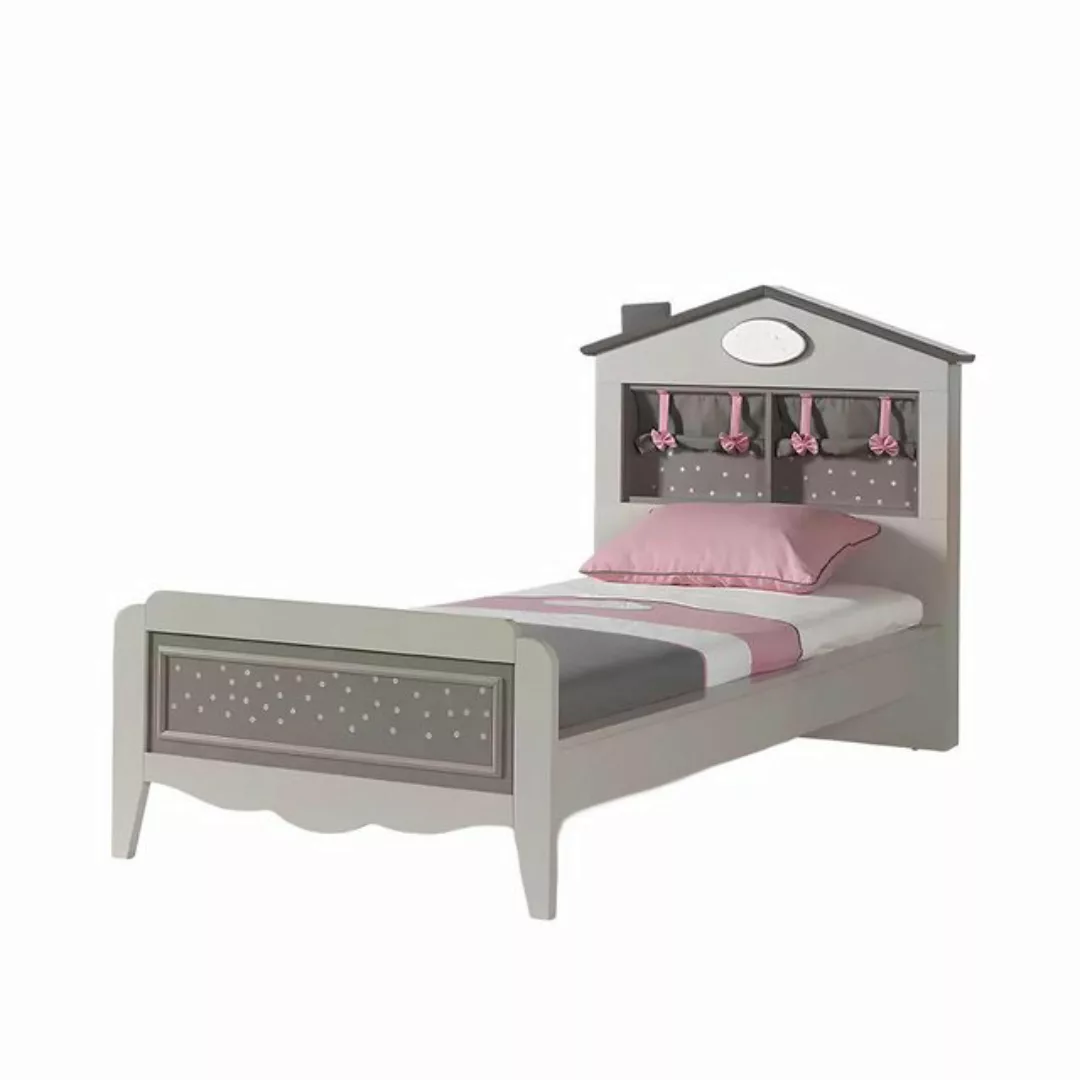 Xlmoebel Bett Kinderbett aus Holz in Grau mit modernem Design, Breite 120 c günstig online kaufen