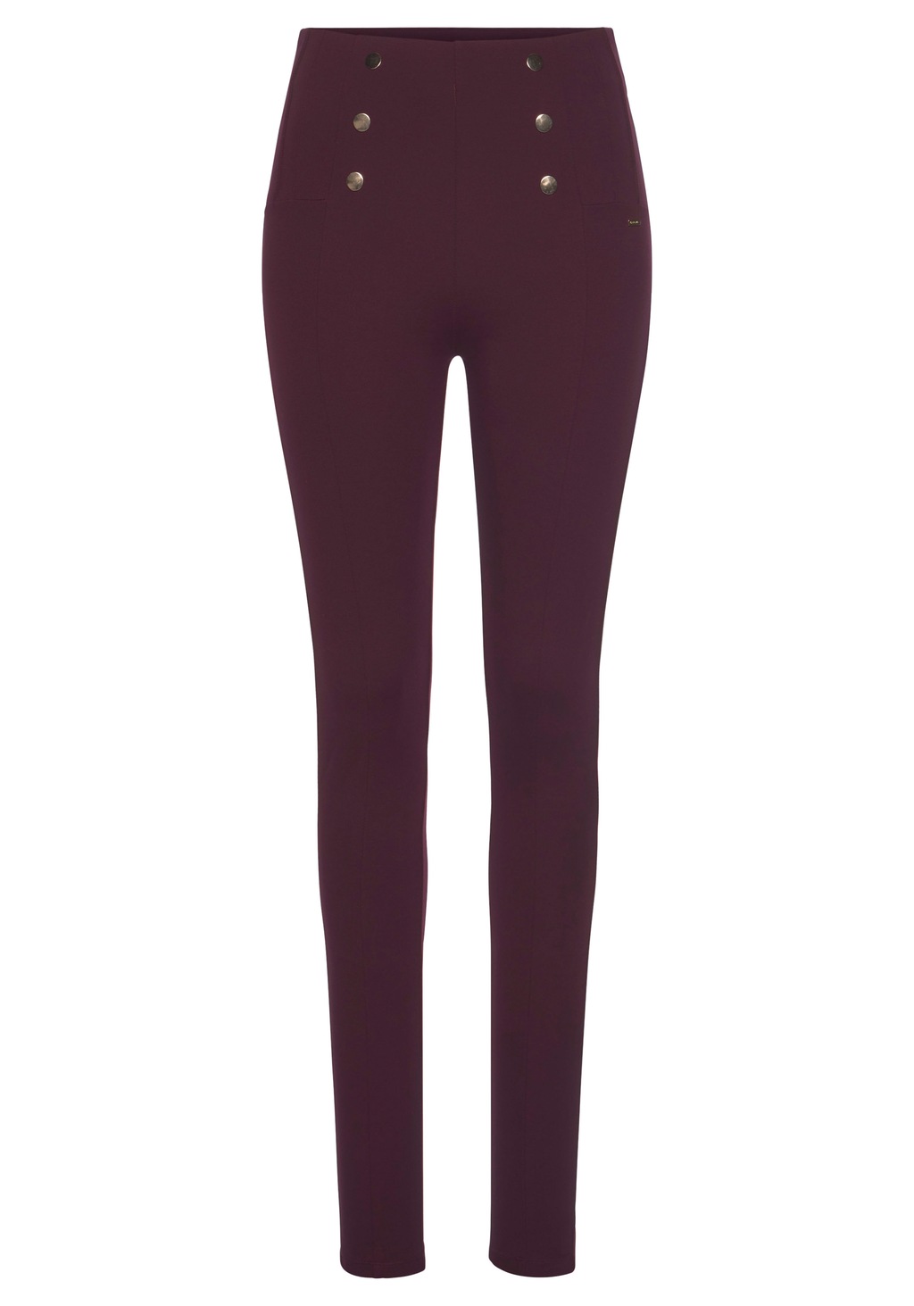 LASCANA Highwaist Leggings mit Zierknöpfen günstig online kaufen