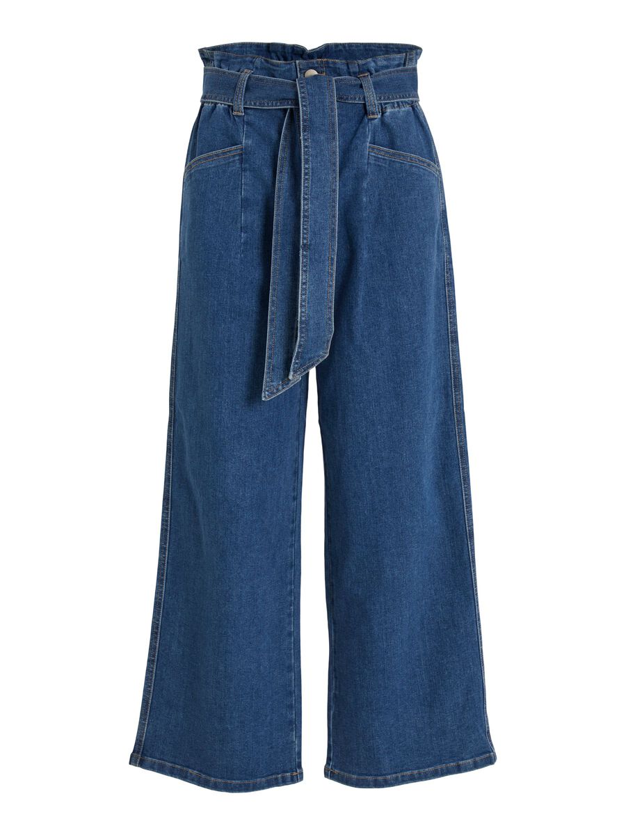 VILA Gürtel High Waist Jeans Damen Blau günstig online kaufen