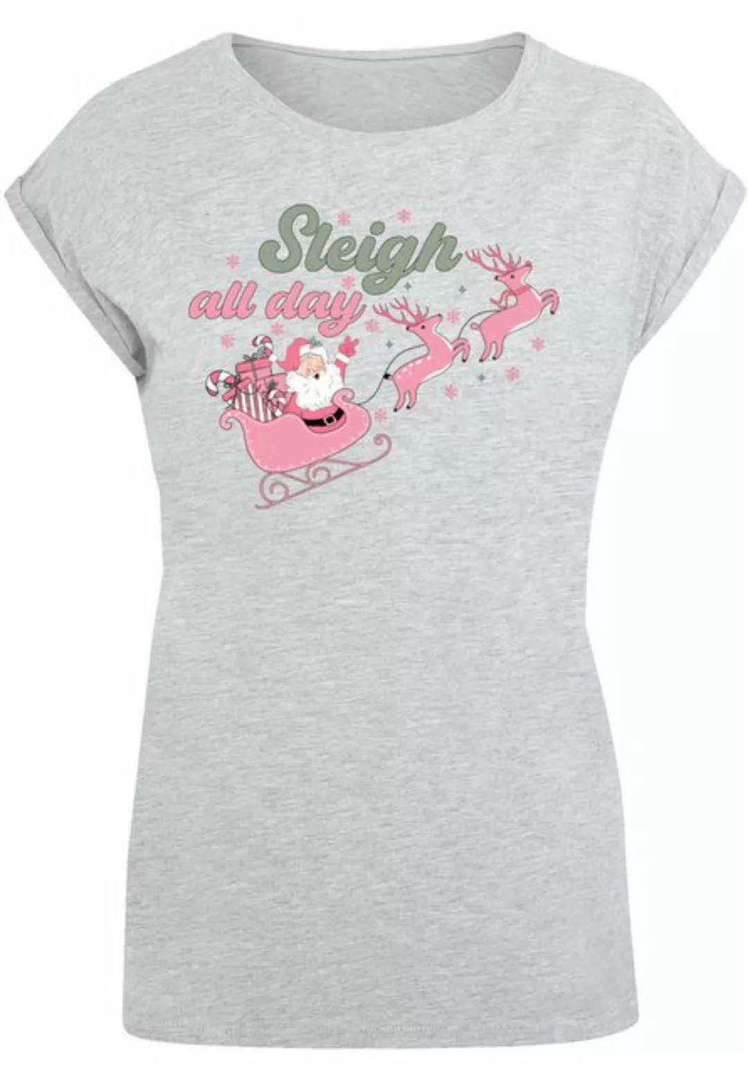 F4NT4STIC T-Shirt Sleigh all day Santas Reindeers Premium Qualität, Weihnac günstig online kaufen