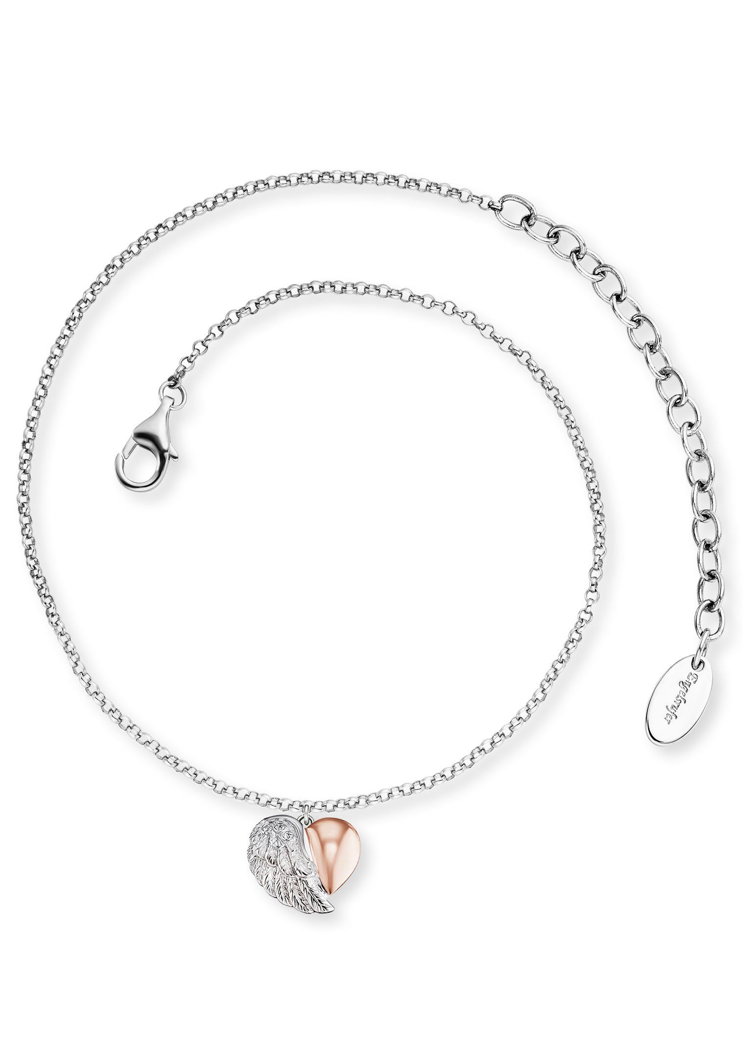 Engelsrufer Fußkette mit Anhänger Heartwing Bicolor, günstig online kaufen