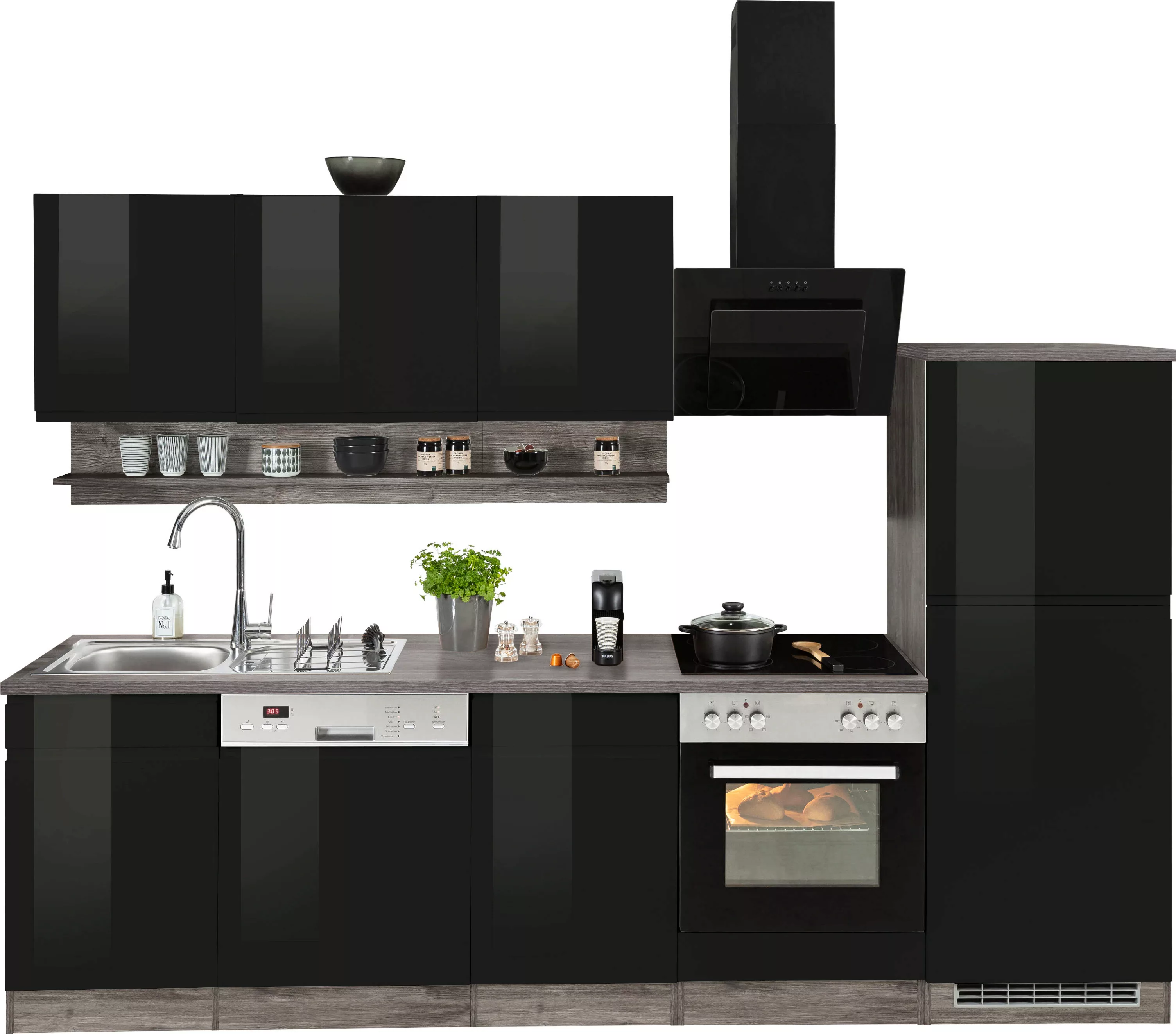 HELD MÖBEL Küche "Virginia", Breite 280 cm, wahlweise mit E-Geräten günstig online kaufen