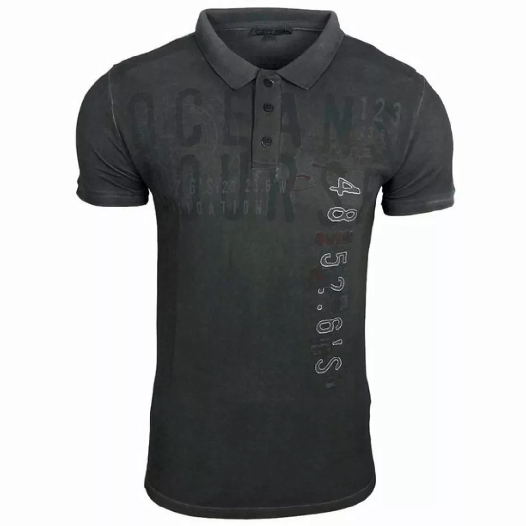 Rusty Neal Poloshirt mit auffälligem Print günstig online kaufen