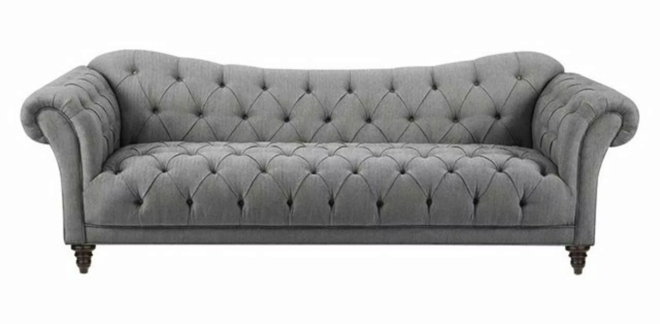 JVmoebel Chesterfield-Sofa, Beige Couch mit knöpfen Chesterfield Sofa Polst günstig online kaufen