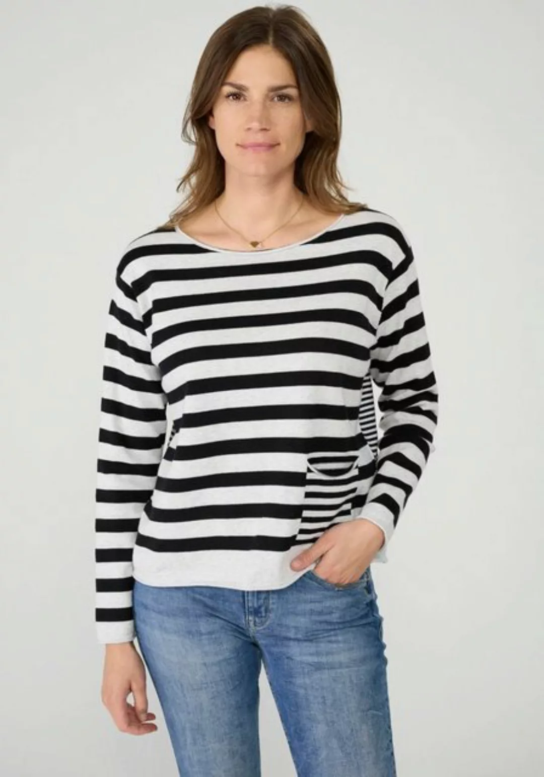 Lieblingsstück Rundhalspullover Pullover KorinaEP mit Streifen günstig online kaufen