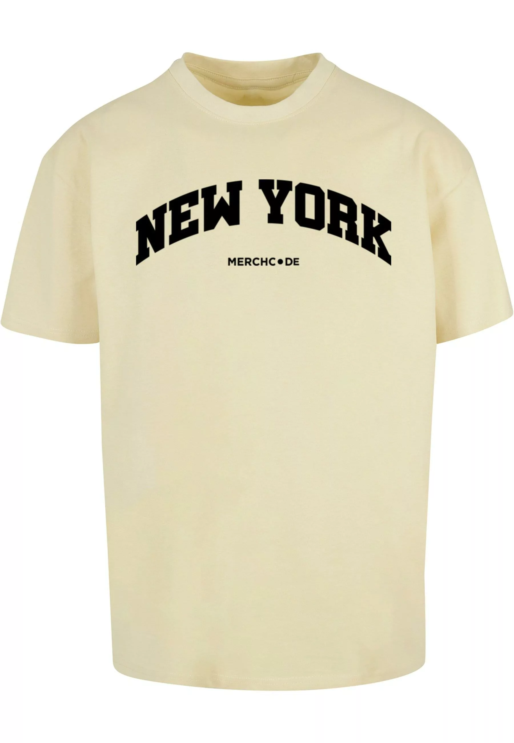 Merchcode T-Shirt "Merchcode Herren New York Wording - Heavy Oversize Tee" günstig online kaufen