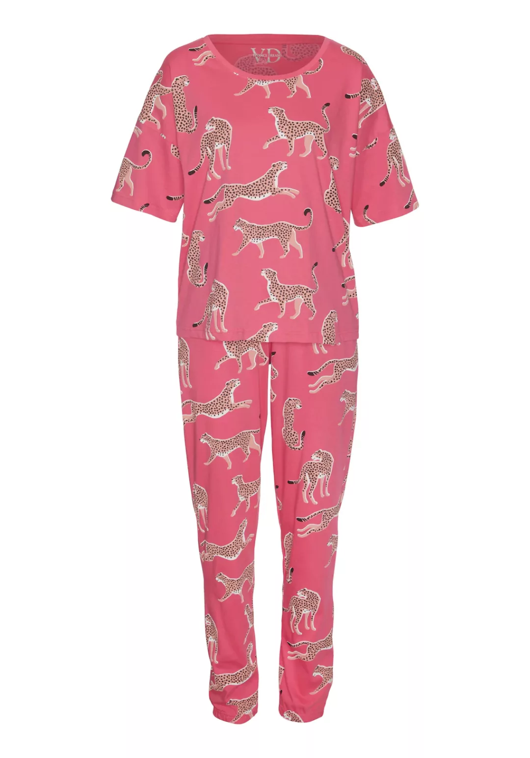 Vivance Dreams Pyjama, (2 tlg.), mt Animal Alloverprint günstig online kaufen