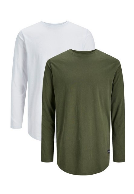 Jack & Jones Langarmshirt 2er Pack Jjenoa (Spar-Set, 2-tlg) Langarmshirt - günstig online kaufen