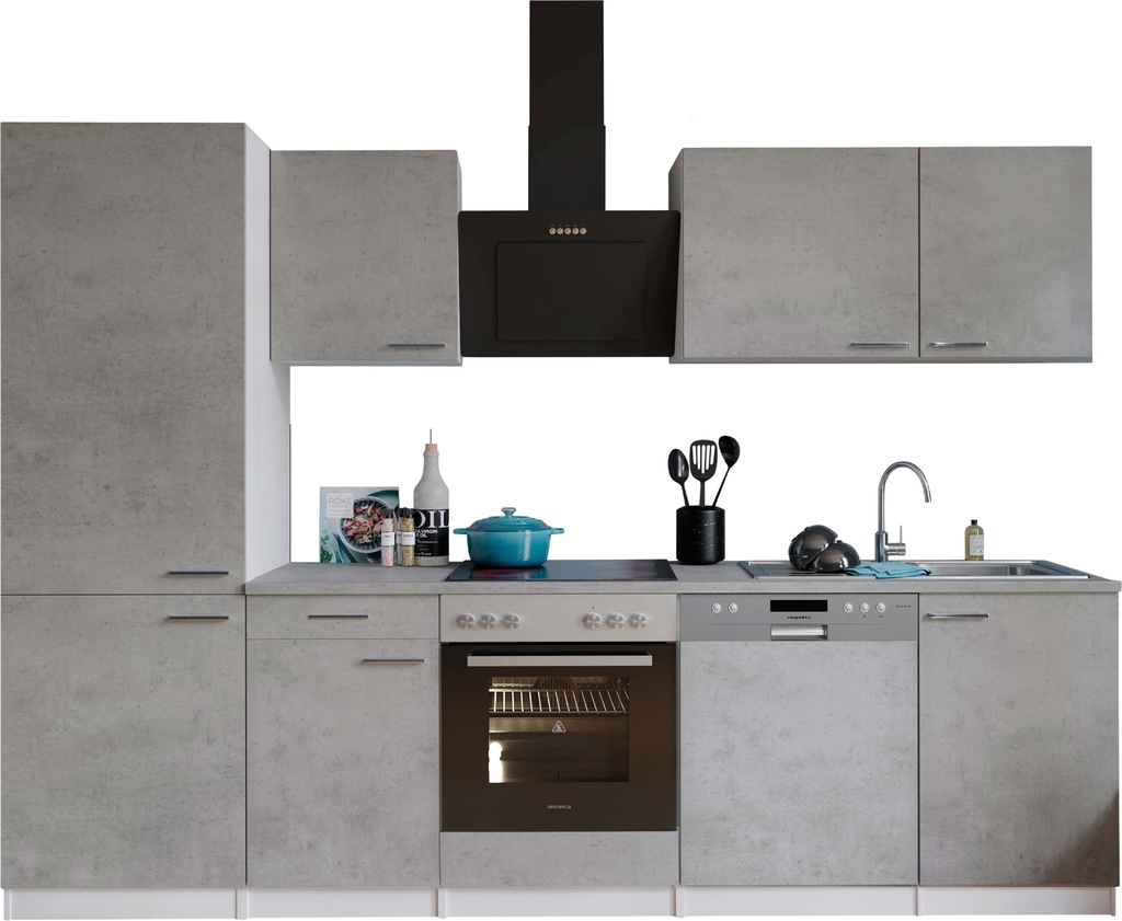 RESPEKTA Küchenzeile "Malia", Breite 280 cm, 85 cm Arbeitshöhe günstig online kaufen