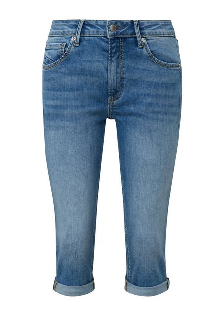 QS 3/4-Hose Capri-Jeans Catie / Slim Fit / Mid Rise / Slim Leg günstig online kaufen