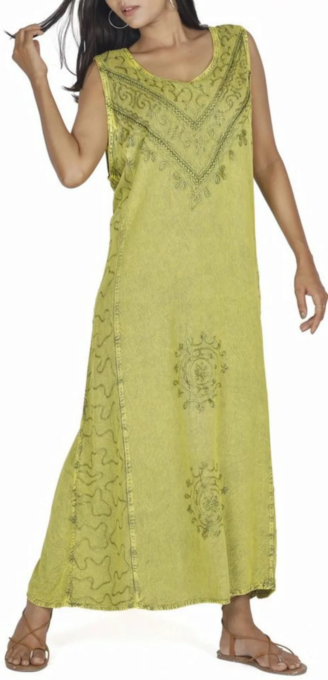 Guru-Shop Midikleid Besticktes Boho Sommerkleid, indisches Hippie.. alterna günstig online kaufen