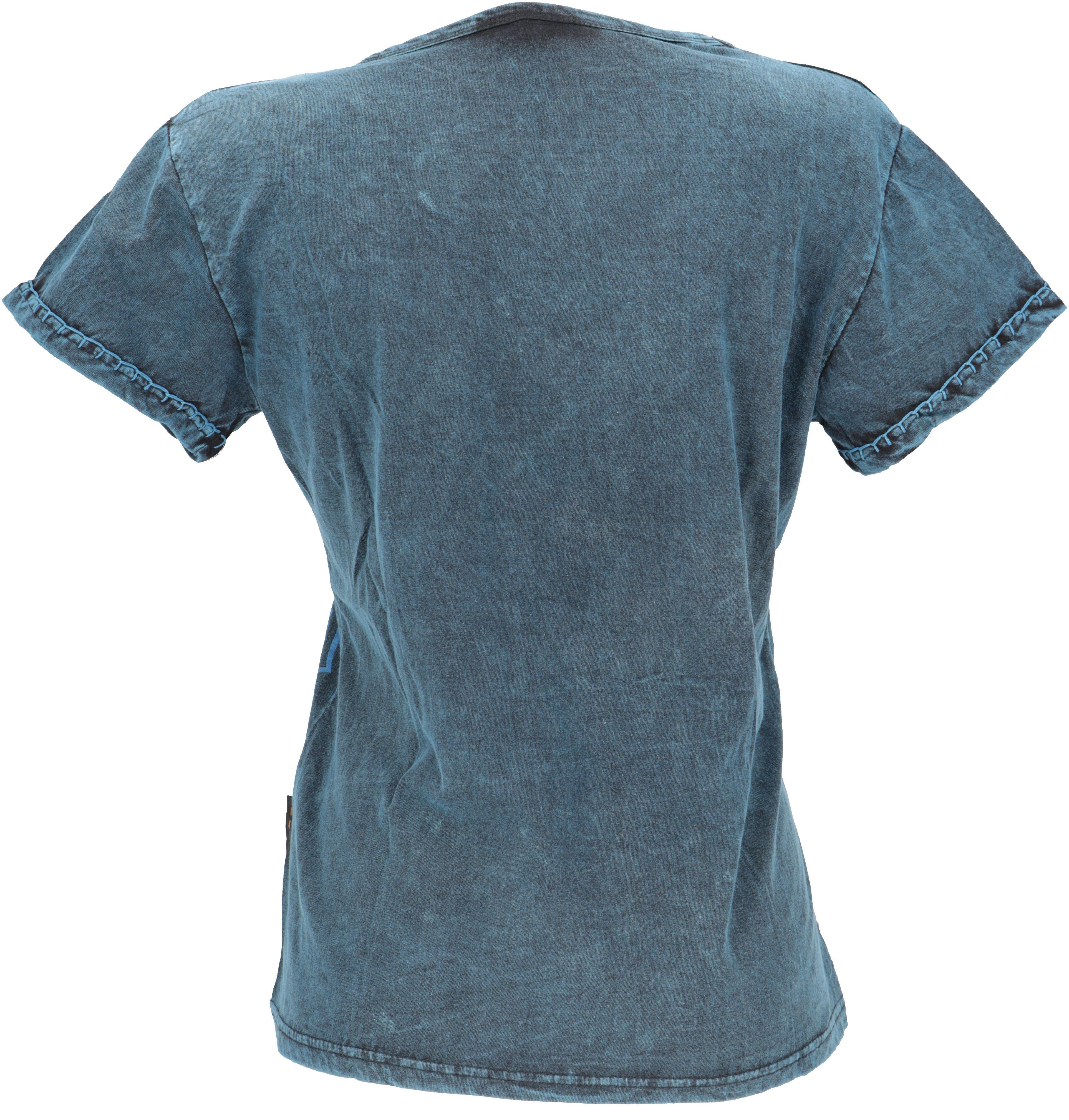 Guru-Shop T-Shirt Boho T-Shirt mit Mandaladruck, günstig online kaufen