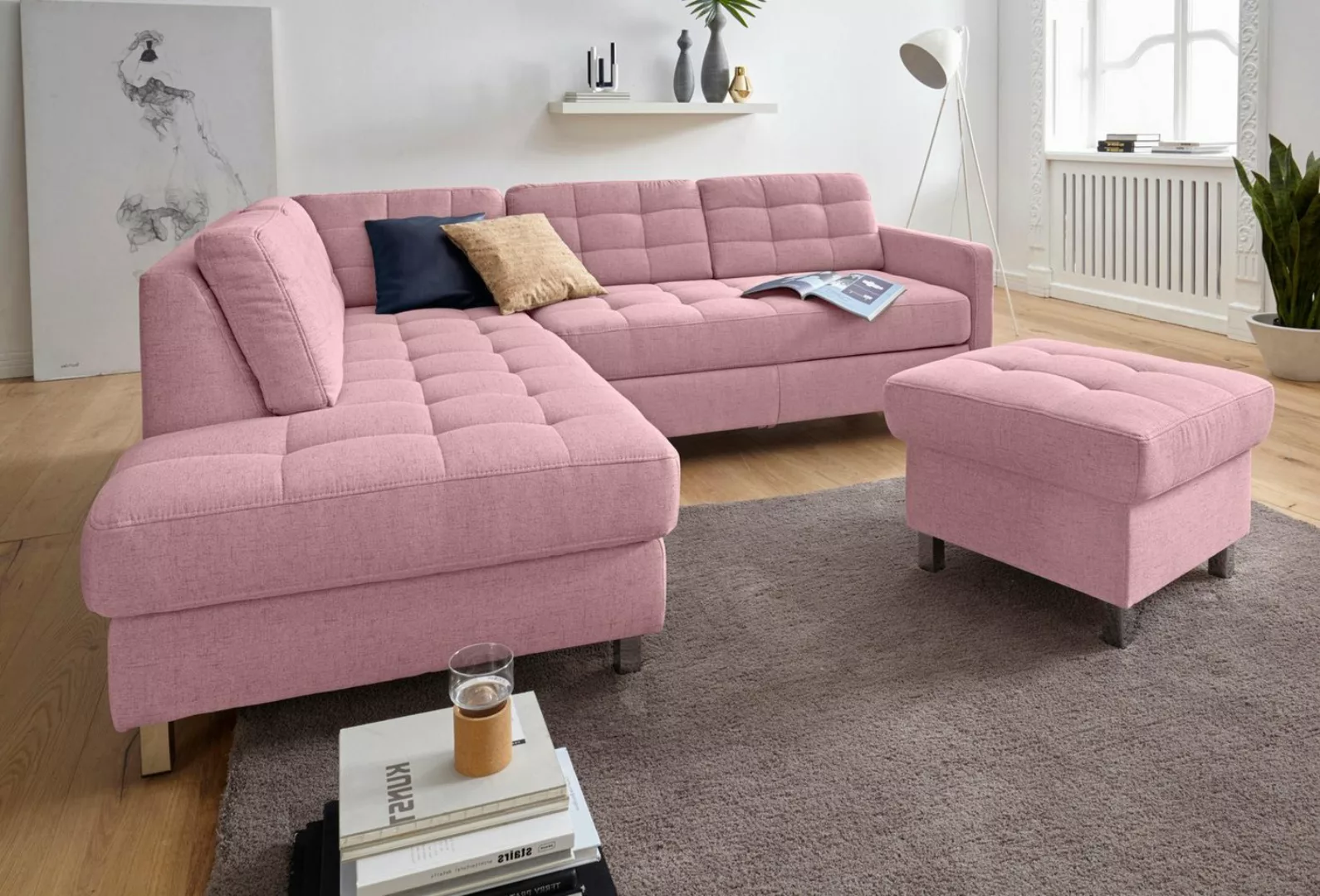 sit&more Ecksofa Picasso L-Form, wahlweise mit Bettfunktion und Bettkasten günstig online kaufen