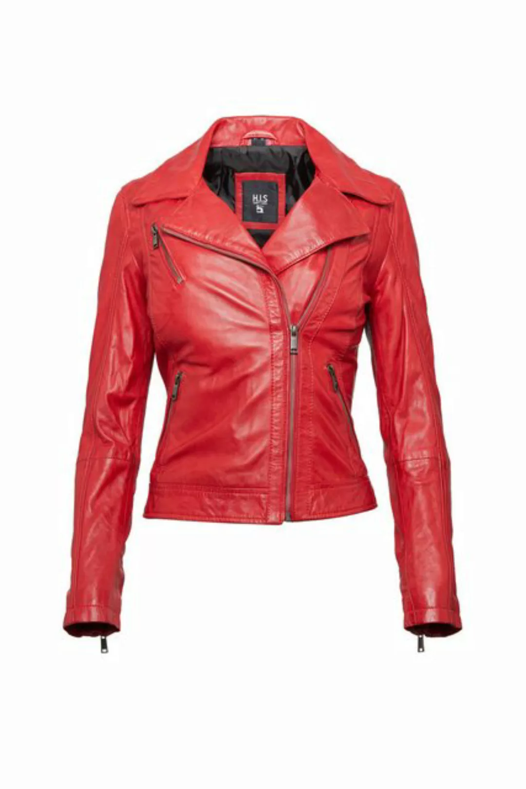 H.I.S Lederjacke (1-St) im Biker-Stil günstig online kaufen