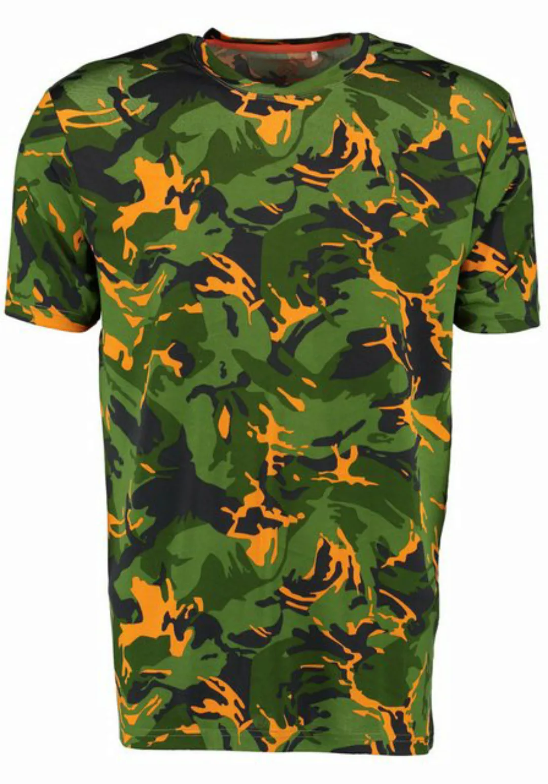 Tom Collins T-Shirt Okewa Kurzarmshirt mit Allover-Camouflage-Druck günstig online kaufen