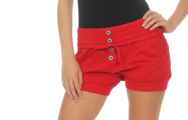 malito more than fashion Hotpants 6086 unifarbene Chino Short kurze Sommerh günstig online kaufen