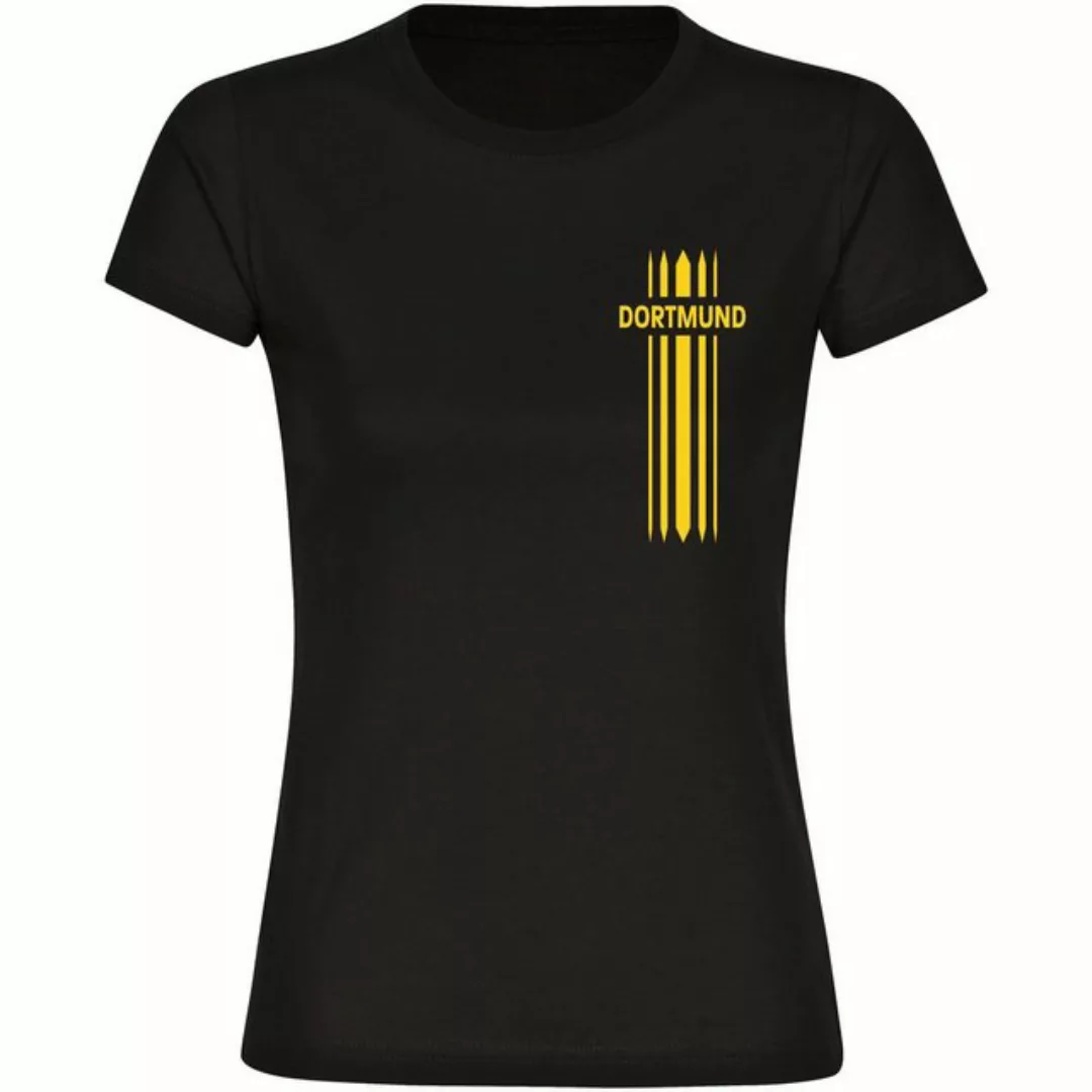 multifanshop T-Shirt Damen Dortmund - Streifen - Frauen günstig online kaufen