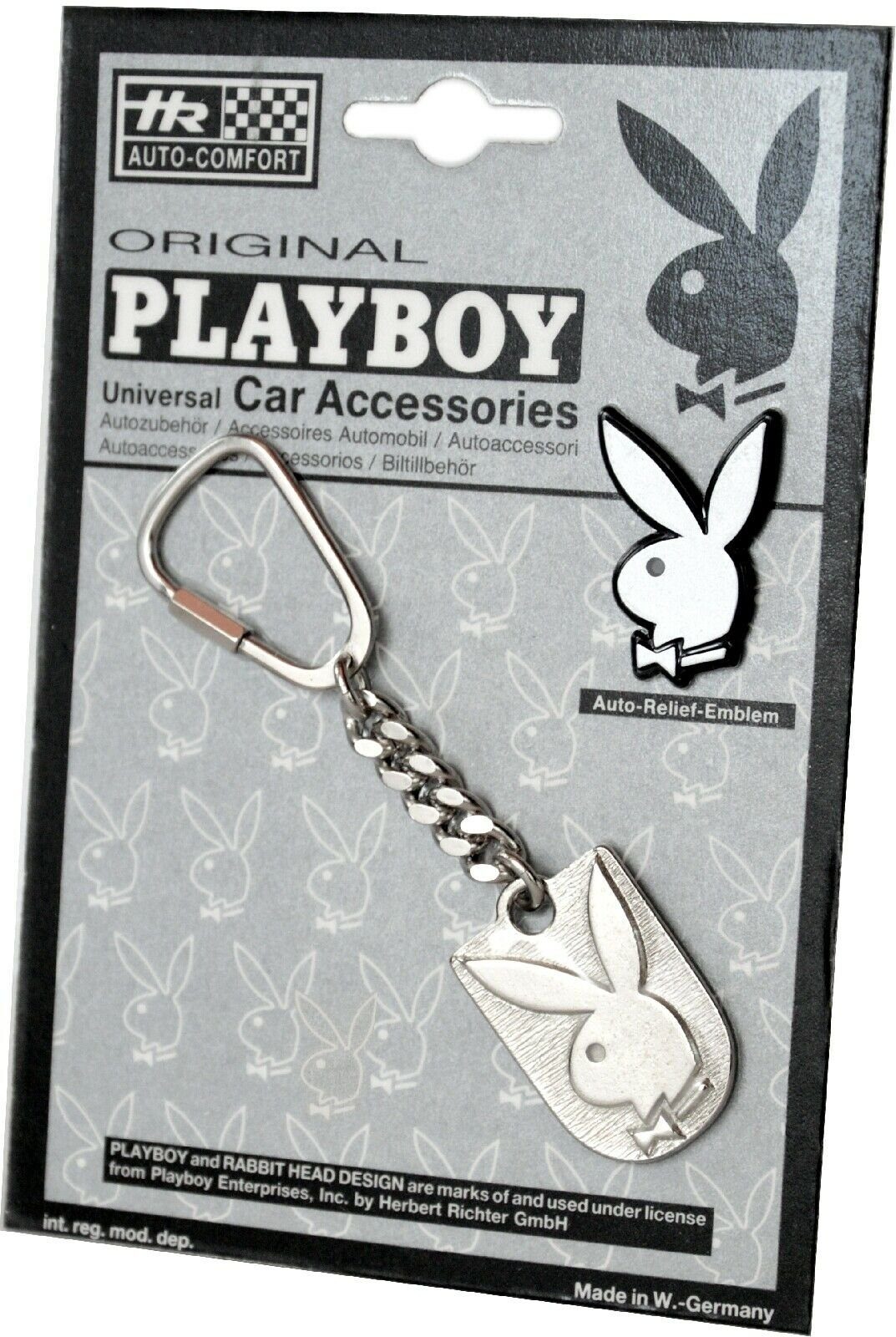 HR Autocomfort Schlüsselanhänger Set Silbergrauer Metall günstig online kaufen