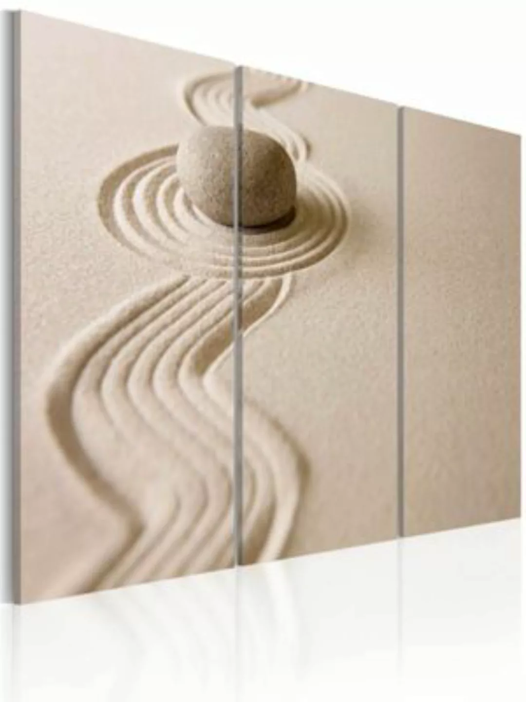 artgeist Wandbild Stein in der Wüste creme/grau Gr. 60 x 40 günstig online kaufen