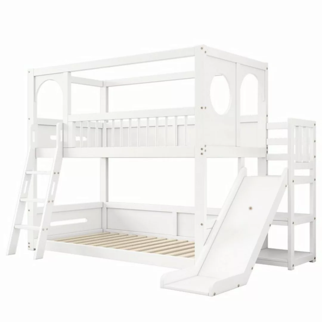 Celya Etagenbett Doppelbett,multifunktionales Kinderbett 90x200, mit Regale günstig online kaufen