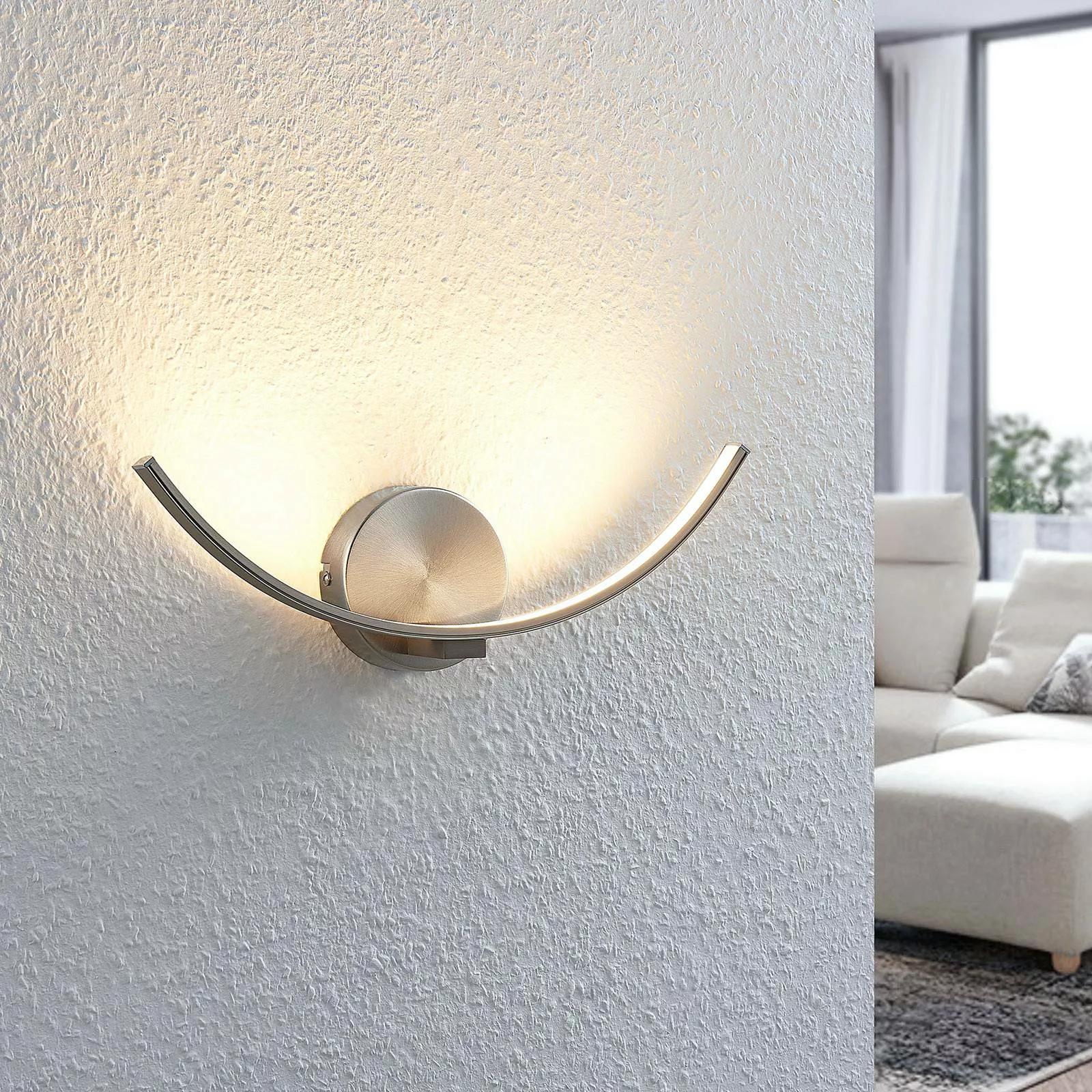 Gebogene LED-Wandlampe Iven günstig online kaufen