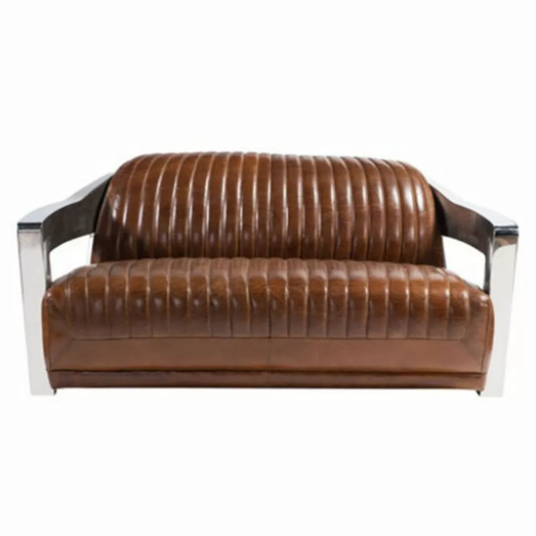 JVmoebel Sofa, Echtleder Sofa Leder Designsofa 3-Sitzer Vintage Couch günstig online kaufen