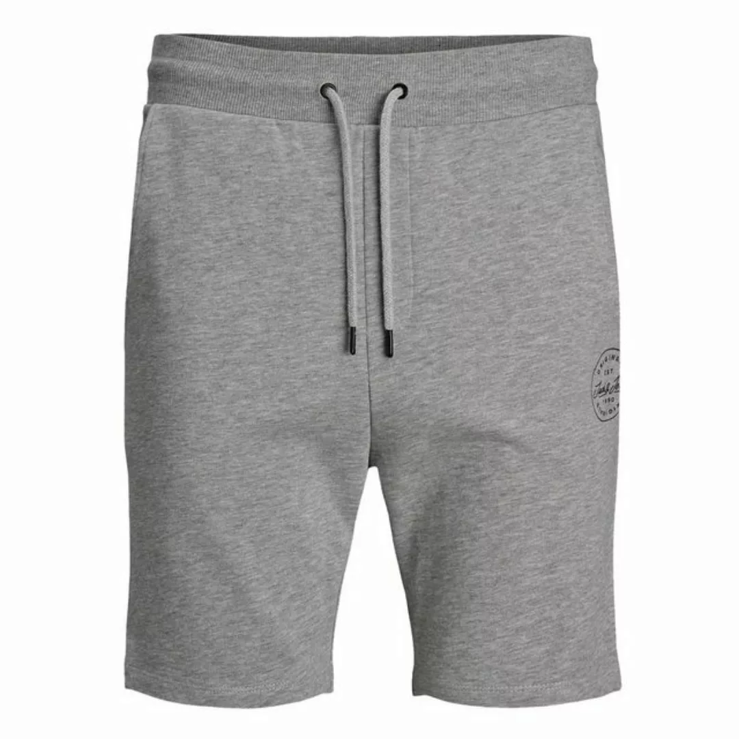 Jack & Jones Shorts Jack & Jones Sweatshorts Übergröße hellgrau melange günstig online kaufen