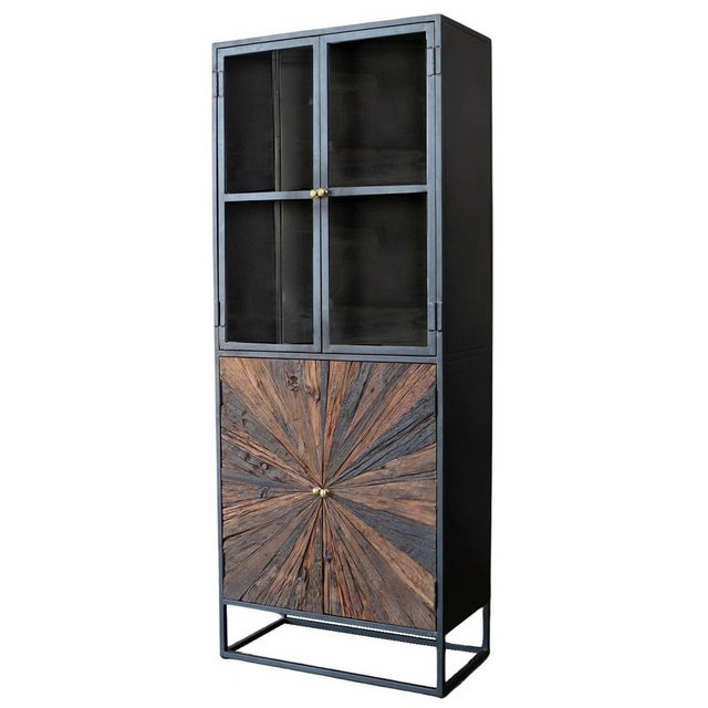 baario Vitrine Vitrine MERID Altholz Metall Altholz recycelt Stern Design S günstig online kaufen