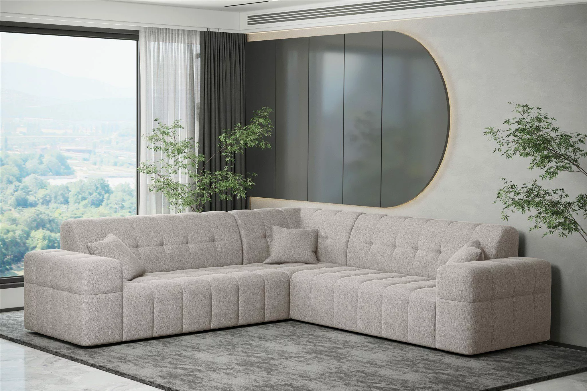 Fun Möbel Ecksofa Ecksofa Designersofa NANCY günstig online kaufen