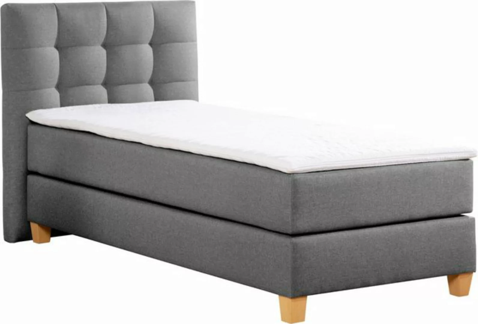 Home affaire Boxspringbett "Moulay", inkl. Topper, in Überlänge 220 cm, 3 H günstig online kaufen