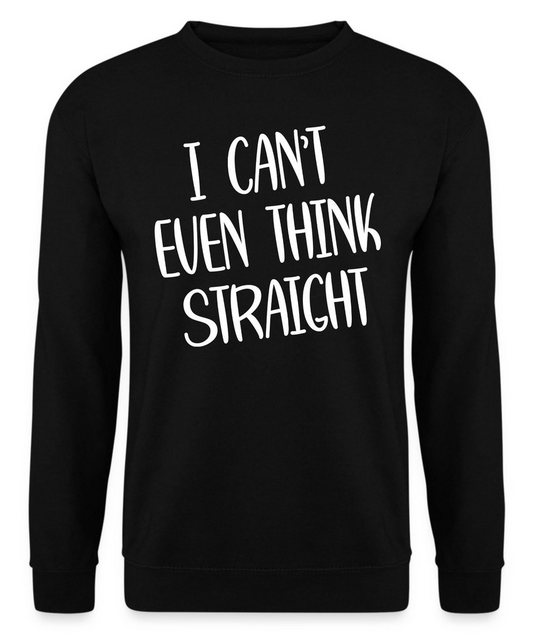 Quattro Formatee Sweatshirt I can't even think Straight - Stolz Regenbogen günstig online kaufen