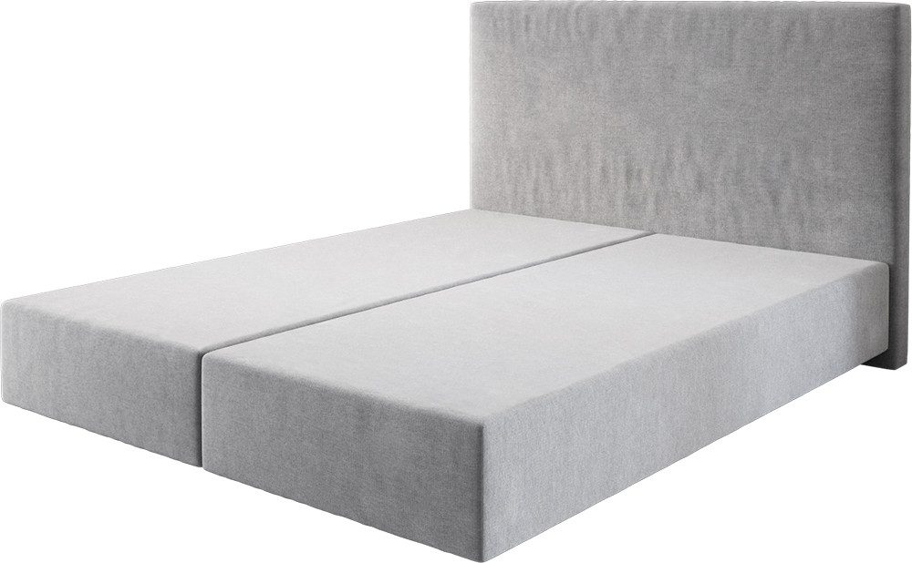 DELIFE Bettgestell Dream-Well, Mikrofaser Grau 160x200 günstig online kaufen