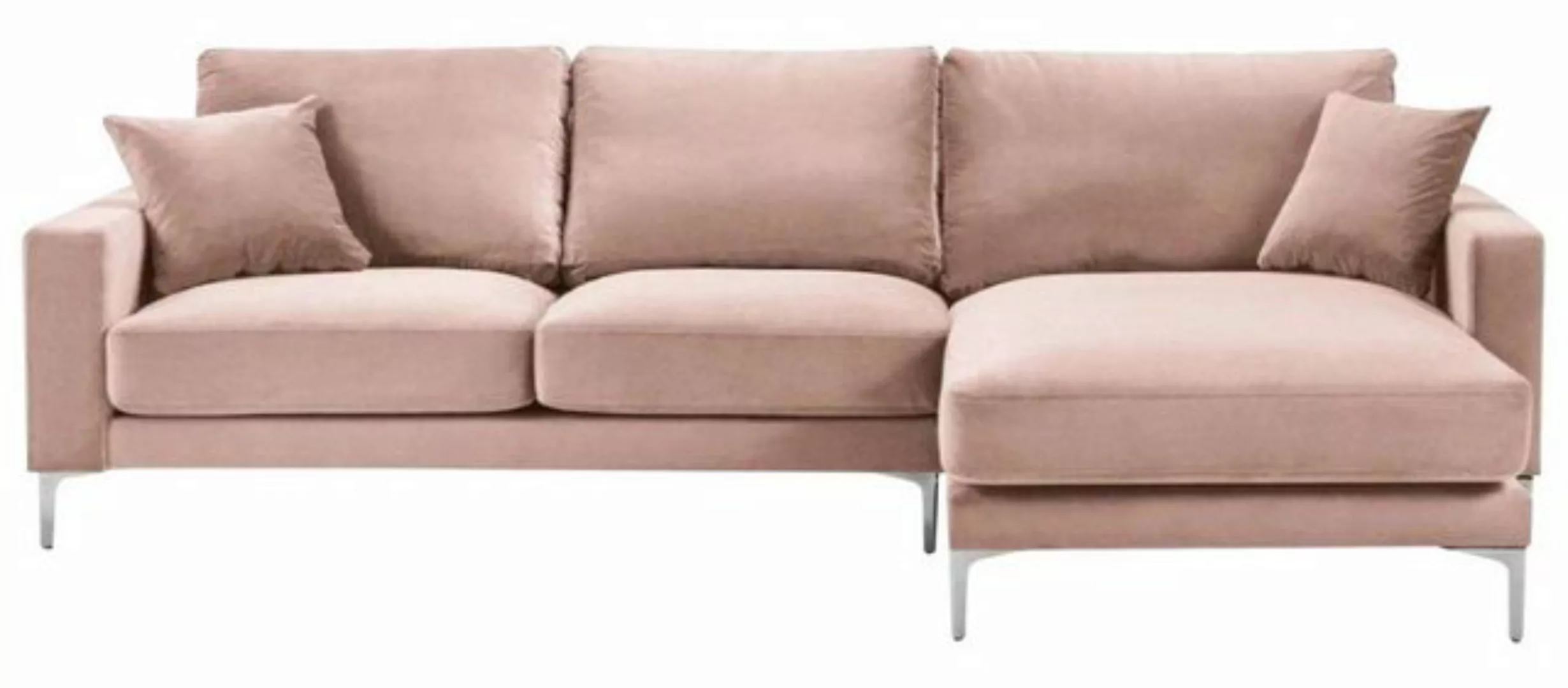 JVmoebel Ecksofa, Rosa Ecksofa Stoff Wohnzimmer Design Couchen Polster Sofa günstig online kaufen