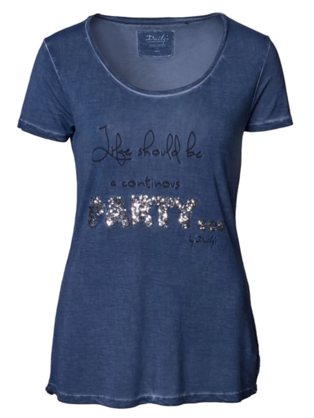 T-shirt Mit Paillettenapplikationen: Karla günstig online kaufen