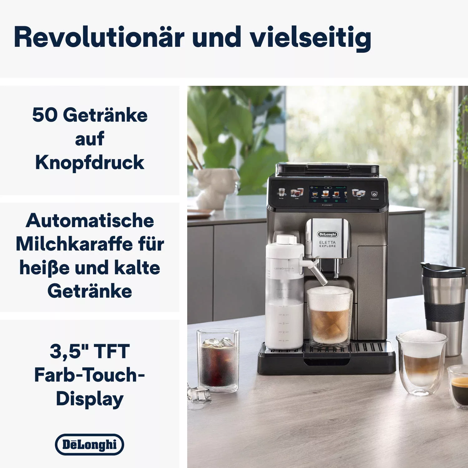 De'Longhi Kaffeevollautomat »Eletta Explore Cold Brew Extraction ECAM450.86 günstig online kaufen