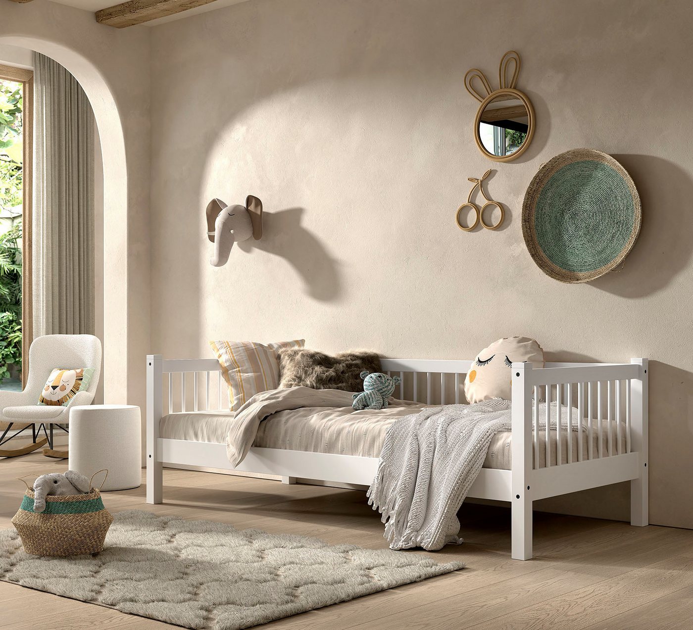 Home affaire Einzelbett (Made in Europe), mit LF 90x200 cm, wahlweise mit o günstig online kaufen