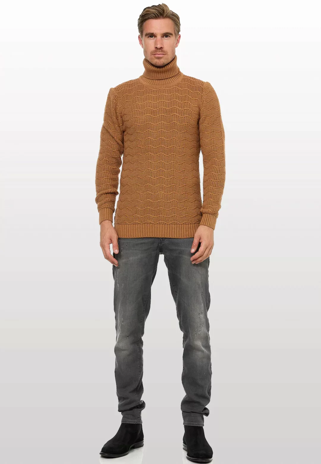 Rusty Neal Rollkragenpullover, im angesagten Design günstig online kaufen