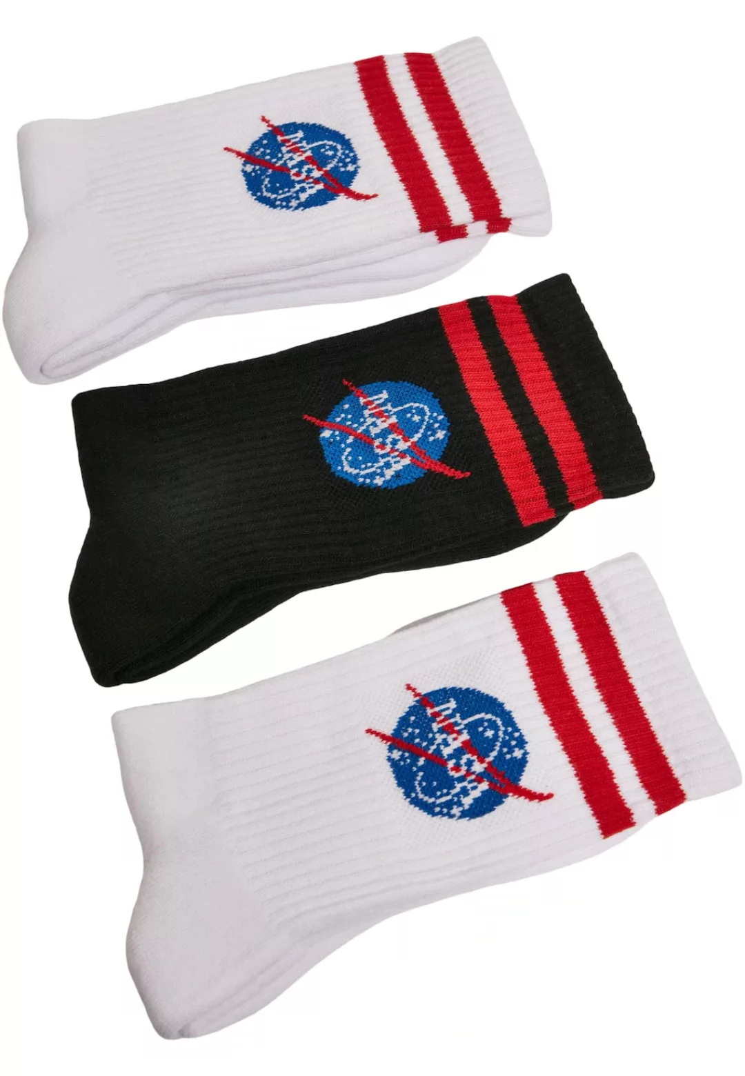 MisterTee Basicsocken "MisterTee Unisex NASA Insignia Socks 3-Pack", (1 Paa günstig online kaufen