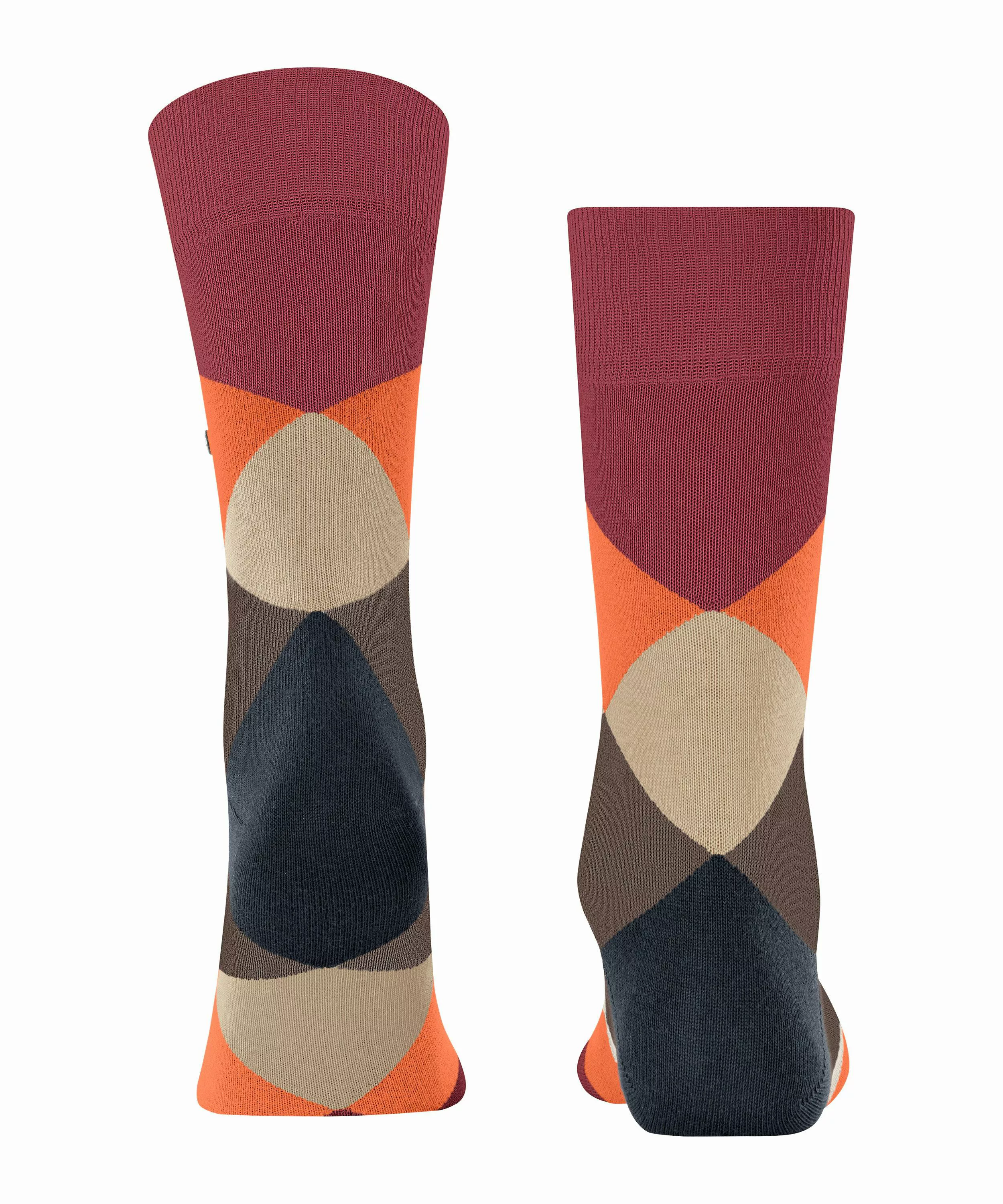 Burlington Clyde Herren Socken, 40-46, Rot, Raute, Baumwolle, 20942-883002 günstig online kaufen