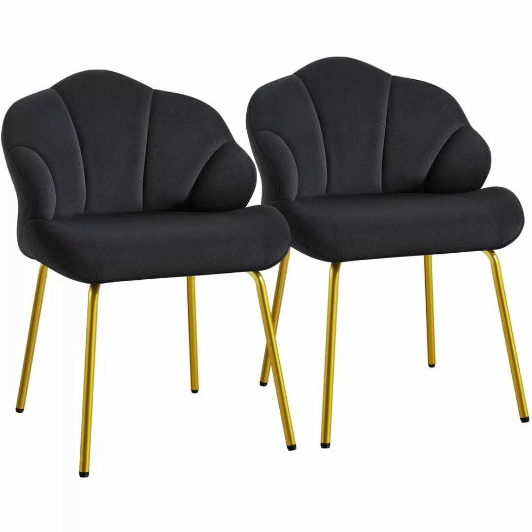 Yaheetech Esszimmerstuhl Loungesessel in Muschelform (2 günstig online kaufen