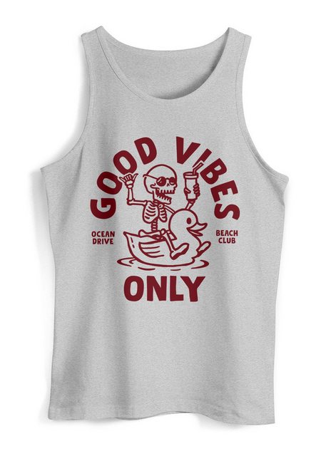 Neverless Tanktop Herren Tank-Top Good Vibes Only Quietsche-Ente Motivprint günstig online kaufen