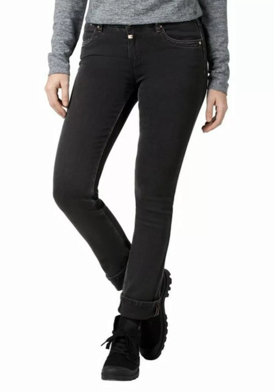 TIMEZONE Damen Jeans Slim MarahTZ - Slim Fit - Schwarz - Dull Black Wash günstig online kaufen