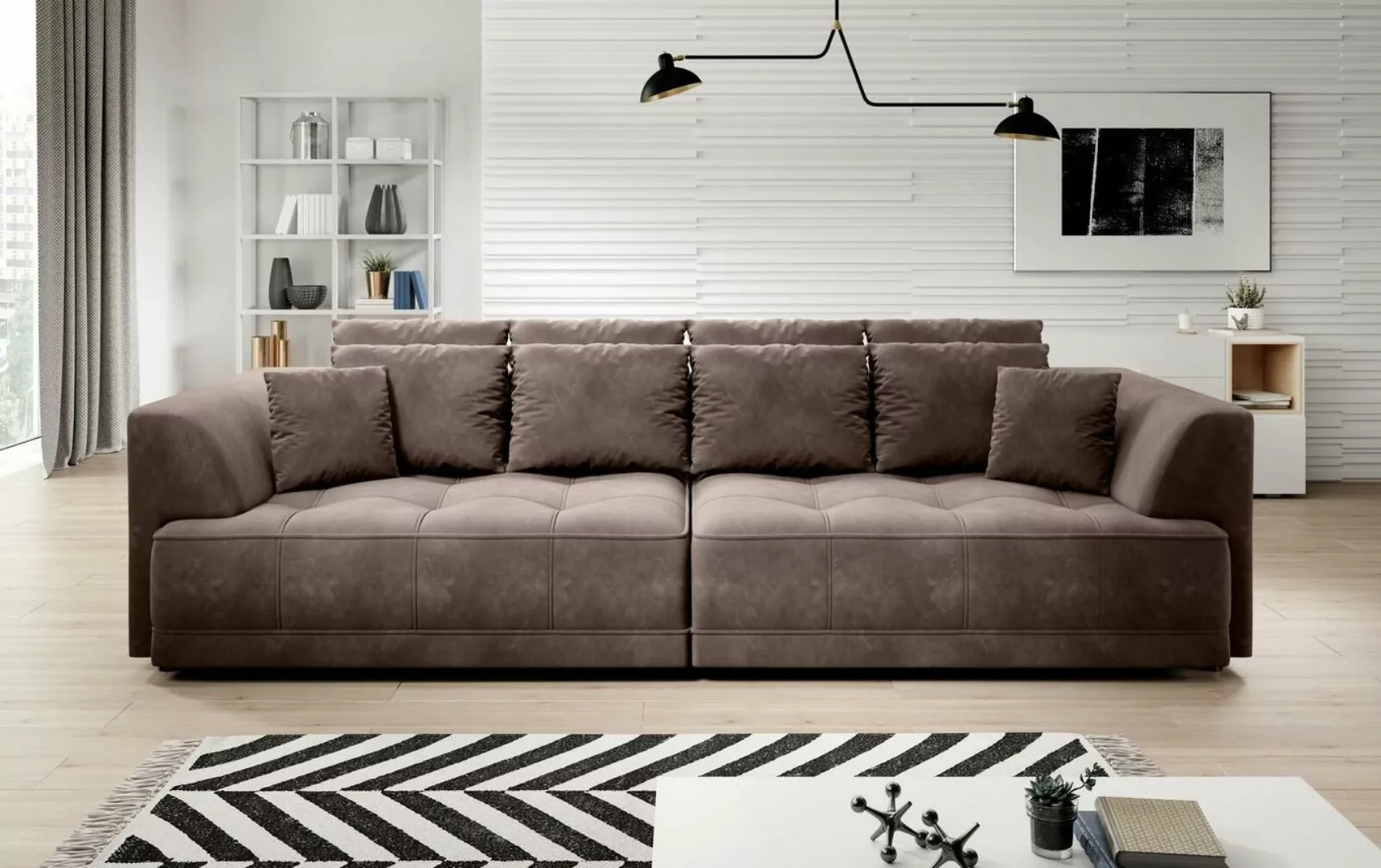 JVmoebel Sofa, Schlafsofa 4er Sitz Sofas Zimmer Möbel Big xxl Couch Polster günstig online kaufen