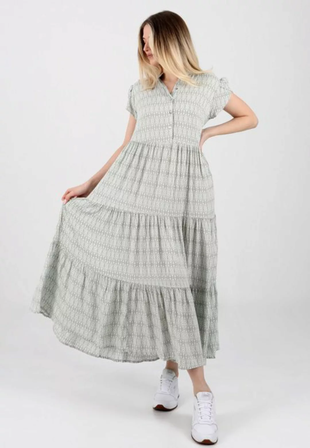 YC Fashion & Style Sommerkleid Sommerliches Viskose Kleid Ditsy-Print Allov günstig online kaufen