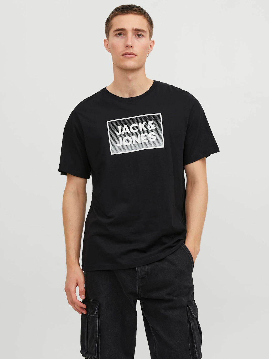 Jack & Jones Kurzarmshirt "JJSTEEL TEE SS CREW NECK" günstig online kaufen